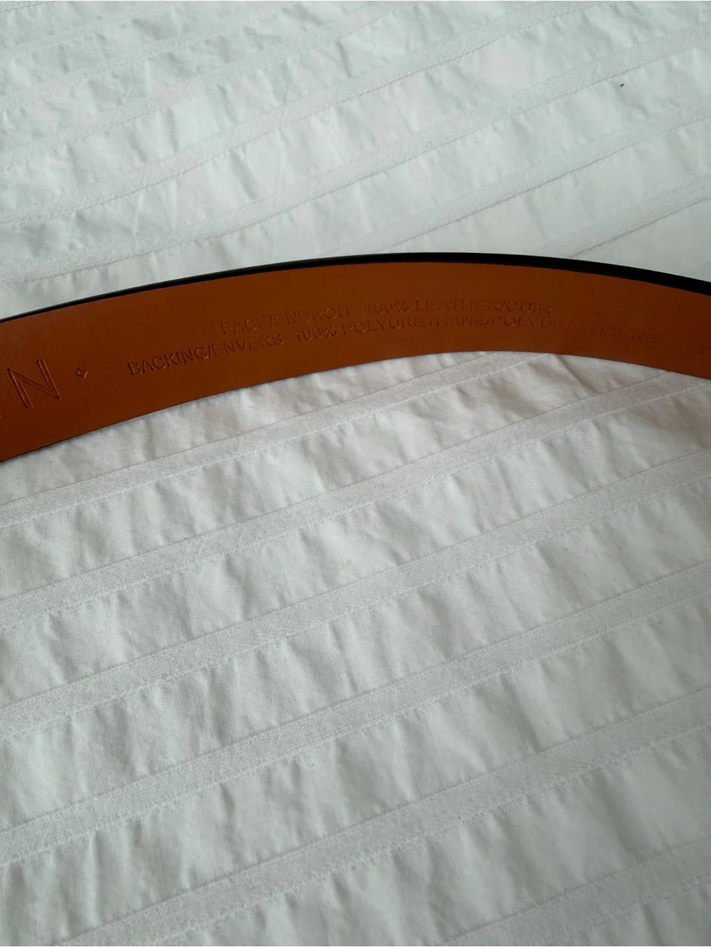 Classic Nude Leather Belt with Gold Round Buckle Small classic minimalist preppy
